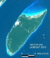 LANDSAT image of Cozumel, 2000